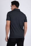 Barabas Wholesale Men's Solid Color Short Sleeve Stretch Polo Shirts 5P19 Black