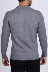 Barabas Men's Embroidered Medusa Stretch Sweater 5PLS01 Charcoal