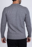 Barabas Men's Embroidered Medusa Stretch Sweater 5PLS01 Charcoal