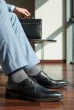 Barabas Wholesale Men's Textured Leather Lace-up Loafer Dress Shoes 5SH07 Black