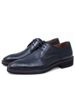 Barabas Wholesale Men's Textured Leather Lace-up Loafer Dress Shoes 5SH07 Black