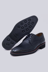 Barabas Wholesale Men's Textured Leather Lace-up Loafer Dress Shoes 5SH07 Black