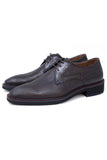 Barabas Wholesale Men's Textured Leather Lace-up Loafer Dress Shoes 5SH07 Brown