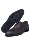 Barabas Wholesale Men's Textured Leather Lace-up Loafer Dress Shoes 5SH07 Brown