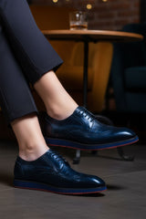Barabas Wholesale Men's Western Lace-up Leather Luxury Dress Shoes 5SH08 