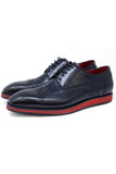 Barabas Wholesale Men's Western Lace-up Leather Luxury Dress Shoes 5SH08 Tan Black Red