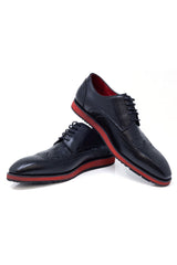 Barabas Wholesale Men's Western Lace-up Leather Luxury Dress Shoes 5SH08 Black
