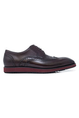 Barabas Wholesale Men's Western Lace-up Leather Luxury Dress Shoes 5SH08 Burgundy