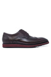 Barabas Wholesale Men's Western Lace-up Leather Luxury Dress Shoes 5SH08 Burgundy