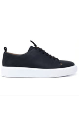 Barabas Wholesale Men's Premium Leather Casual Low Top Sneaker 5SH15 Black