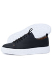 Barabas Wholesale Men's Premium Leather Casual Low Top Sneaker 5SH15 Black