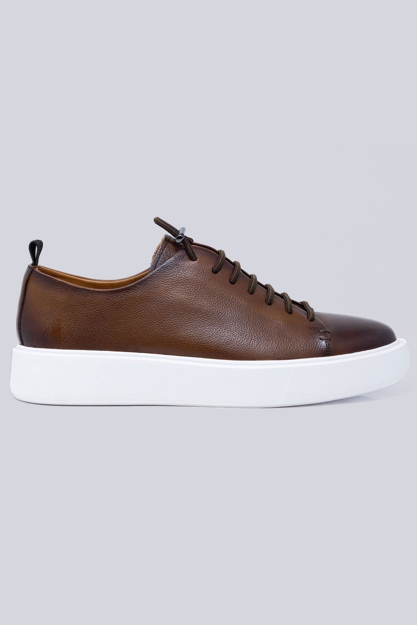 Barabas Wholesale Men's Premium Leather Casual Low Top Sneaker 5SH15 Brown