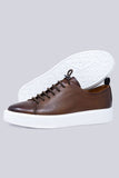 Barabas Wholesale Men's Premium Leather Casual Low Top Sneaker 5SH15 Brown