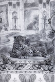 Barabas Wholesale Men's Rhinestones Paisley Animal Long Sleeve Shirts 5SPR07 Silver