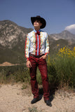 Barabas Wholesale Men's San Judas Tadeo Rhinestones Floral Baroque Shirt 5SPR11 Multi