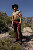 Barabas Wholesale Men's Lady of Guadalupe Rhinestones Long Sleeve Shirts 5SPR15 Multi