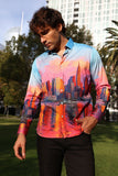 Barabas Wholesale Men's New York Rhinestones Baroque Shirt 5SPR16