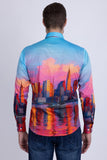Barabas Wholesale Men's New York Rhinestones Baroque Shirt 5SPR16