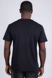 Barabas Wholesale Men's Link Rhinestone Solid Color Crew Neck T-shirts 5STR02 Black