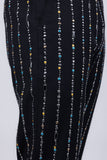 Barabas Wholesale Men's Geometric Rhinestone Pattern Notch Lapel Suit 5SU38 Black