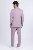 Barabas Wholesale Men's Matte Geometric Slim Fit Pattern Notch Lapel Suit 5SU43 Iris