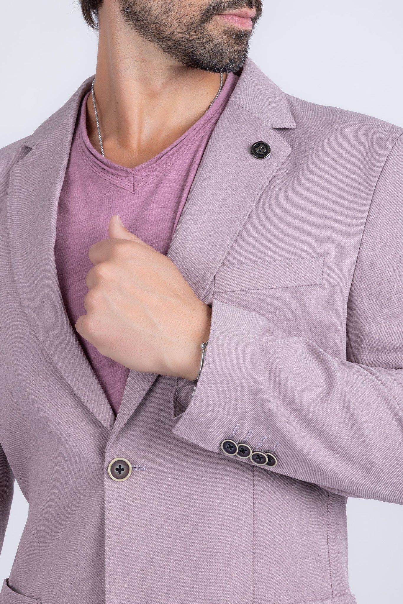 Barabas Wholesale Men's Matte Geometric Slim Fit Pattern Notch Lapel Suit 5SU43 Iris