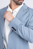 Barabas Wholesale Men's Matte Geometric Slim Fit Pattern Notch Lapel Suit 5SU43 Rain