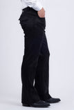 Barabas Wholesale Men's Velvet Stretch Flare Casual Bell Bottom Pants 5WP01 Black