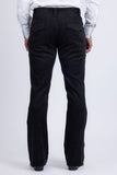 Barabas Men's Velvet Stretch Flare Casual Bell Bottom Pants 5WP01 Black