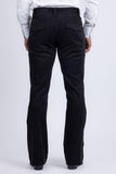 Barabas Wholesale Men's Velvet Stretch Flare Casual Bell Bottom Pants 5WP01 Black