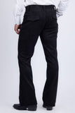 Barabas Wholesale Men's Velvet Stretch Flare Casual Bell Bottom Pants 5WP01 Black