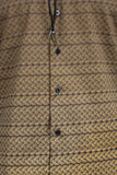 Barabas Wholesale Men's Geometric Rope Strand Stretch Long Sleeve Shirts 6B01 Gold