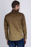 Barabas Wholesale Men's Geometric Rope Strand Stretch Long Sleeve Shirts 6B01 Gold