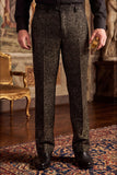 Barabas Men's Glitter Shine Casual Dress Pants 6BL07 Gold