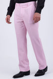 Barabas Men's Glitter Shine Casual Dress Pants 6BL07 Blushing Rose