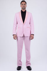 Barabas Men's Glitter Shine Casual Dress Pants 6BL07 Pink