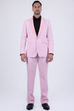 Barabas Men's Glitter Shine Casual Dress Pants 6BL07 Pink