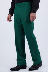 Barabas Men's Glitter Shine Casual Dress Pants 6BL07 Green