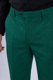 Barabas Men's Glitter Shine Casual Dress Pants 6BL07 Green