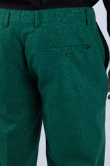 Barabas Men's Glitter Shine Casual Dress Pants 6BL07 Green