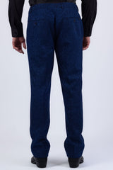 Barabas Men's Glitter Shine Casual Dress Pants 6BL07 Blue