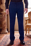 Barabas Men's Glitter Shine Casual Dress Pants 6BL07 Blue