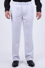 Barabas Men's Glitter Shine Casual Dress Pants 6BL07 White Gold