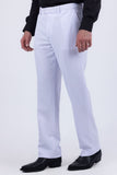 Barabas Men's Glitter Shine Casual Dress Pants 6BL07 White