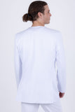 Barabas Wholesale Men's Rhinestones Sun Rays Collarless Casual Blazer 6EBL03 Off White