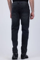 Barabas Men's Sparkly Rhinestone Stud Design Denim Jeans 6ED01 Black