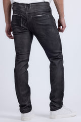 Barabas Men's Stretch Coated Casual Denim Slim Fit Jeans 6ESN02ST Silver