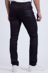 Barabas Men's Stretch Coated Casual Denim Slim Fit Jeans 6ESN02ST Purple