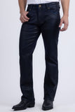 Barabas Wholesale Men's Stretch Coated Casual Denim Straight Fit Jeans 6ESN02ST Blue