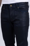 Barabas Men's Stretch Coated Casual Denim Straight Fit Jeans 6ESN02ST Blue